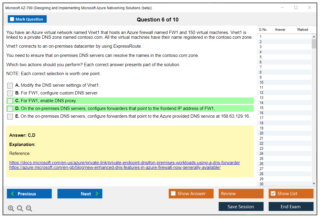 AZ-700 Test Result