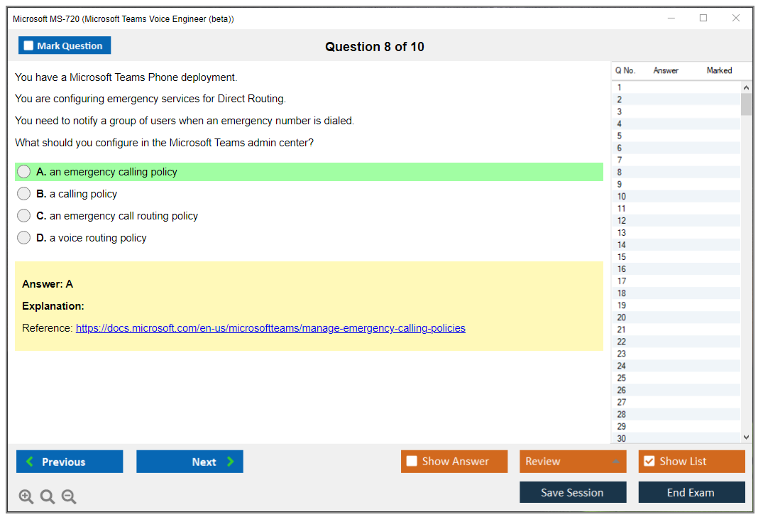 MS-720 Test Quiz