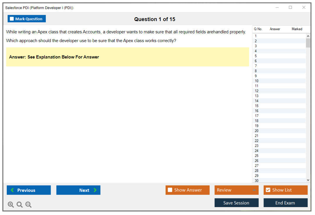 Salesforce PDI Study & Practice Exam Dumps 2023