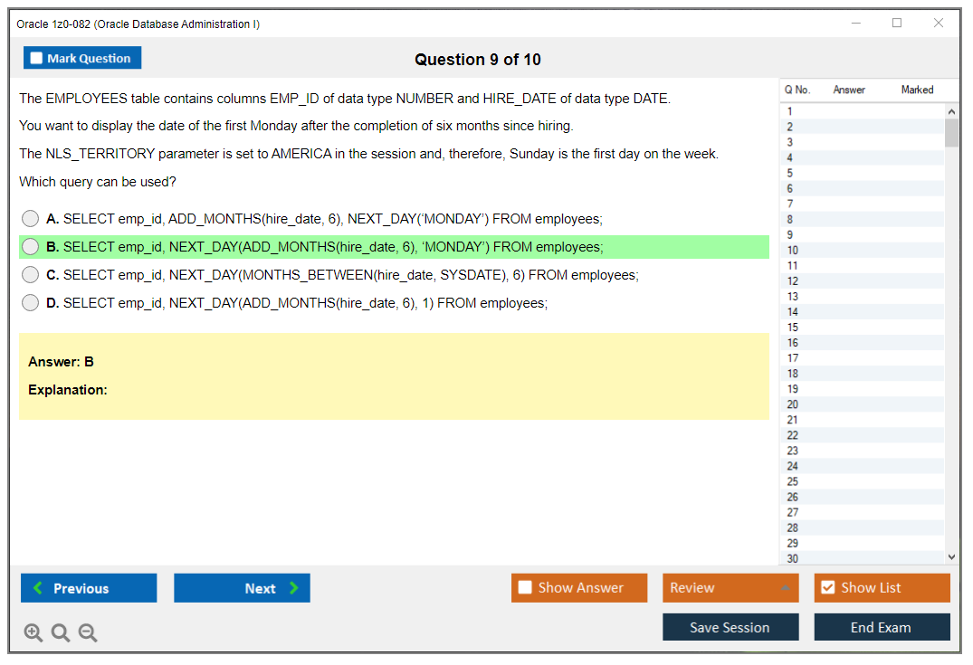 Oracle 1z0-082 Study & Practice Exam Dumps 2023