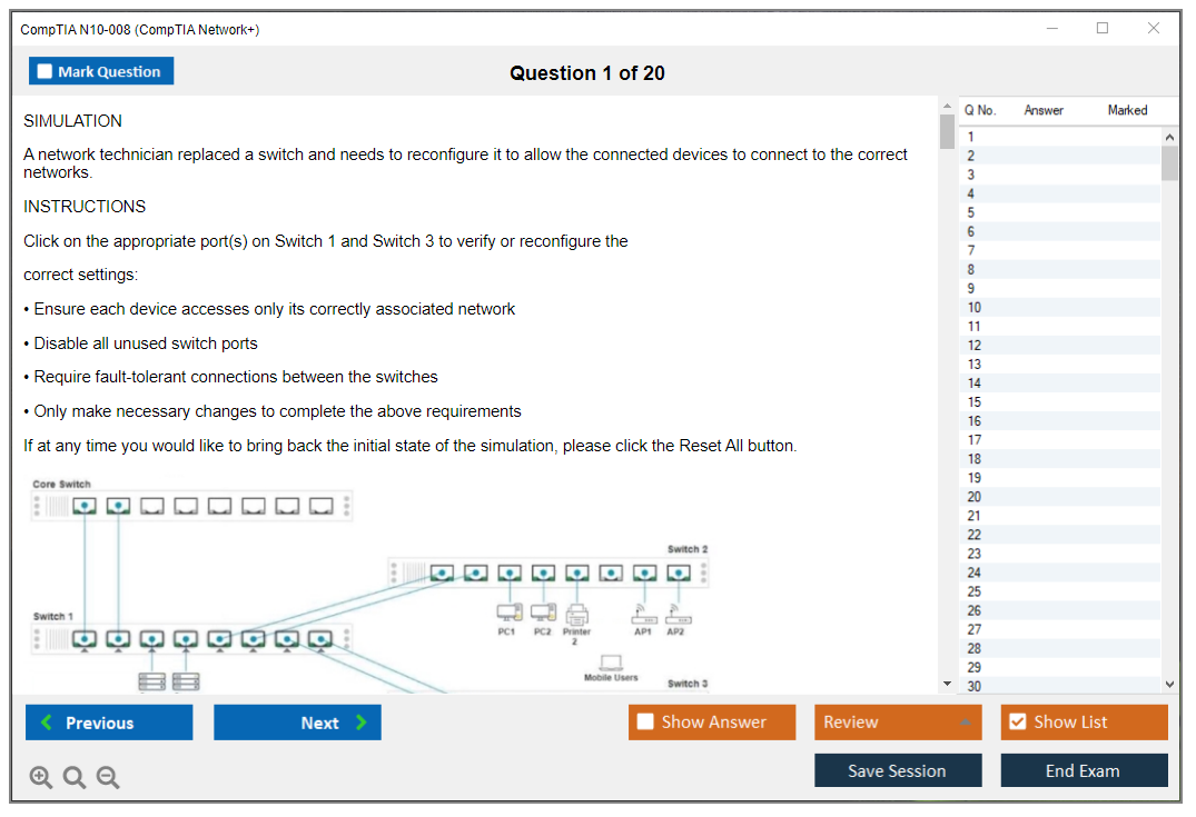 N10-008 Simulation Questions