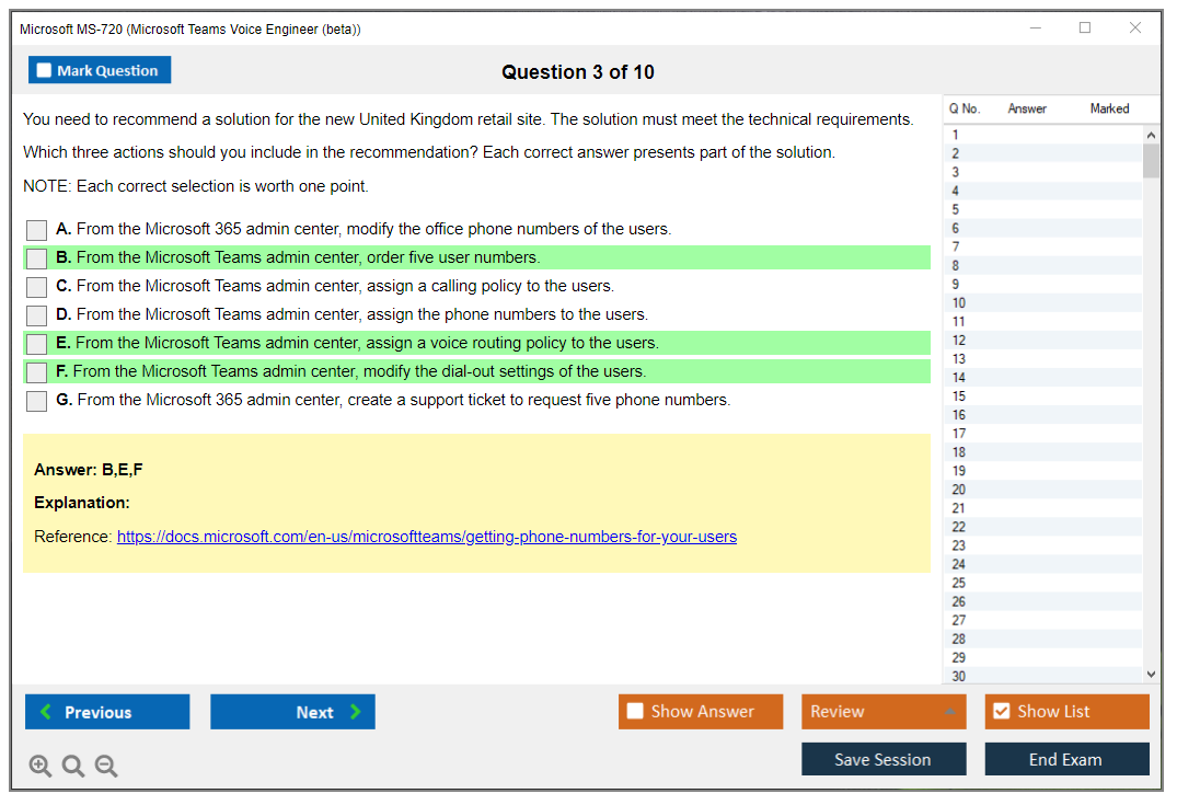 MS-720 Latest Test Question