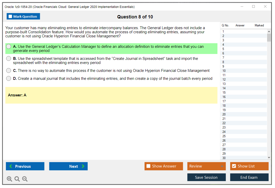 1z0-1054-22 Certification Materials