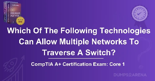 Which Of The Following Technologies Can Allow Multiple Networks To Traverse A Switch?