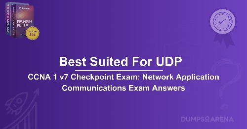 Which Two Types Of Applications Are Best Suited For UDP? (Choose Two.)