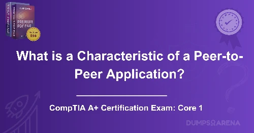 What is a Characteristic of a Peer-to-Peer Application?