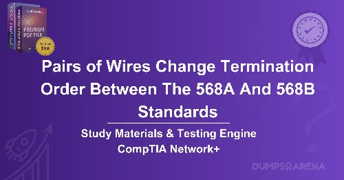 Which Pairs of Wires Change Termination Order Between The 568a And 568b Standards?