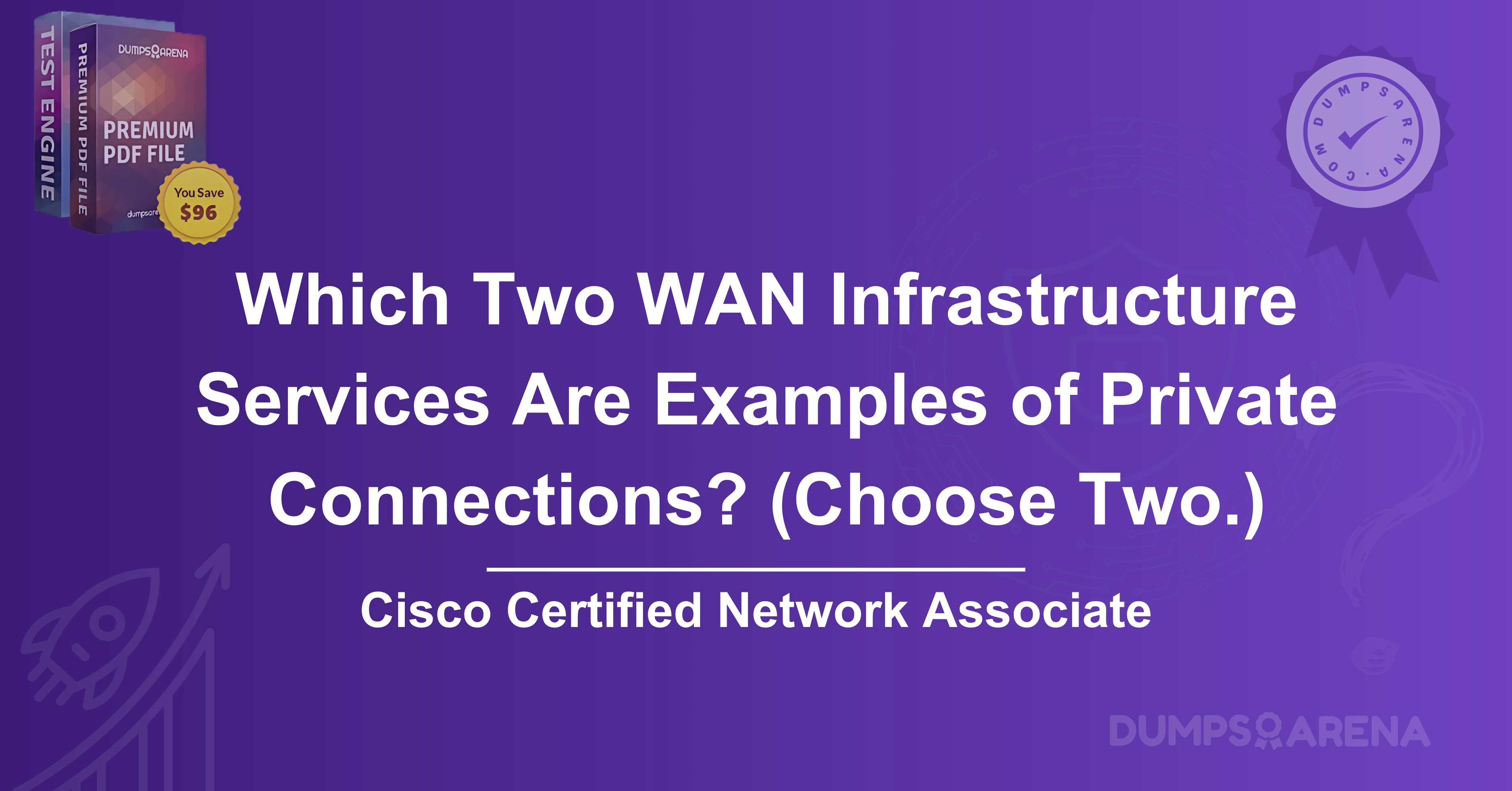 Which Two WAN Infrastructure Services Are Examples of Private Connections? (Choose Two.)