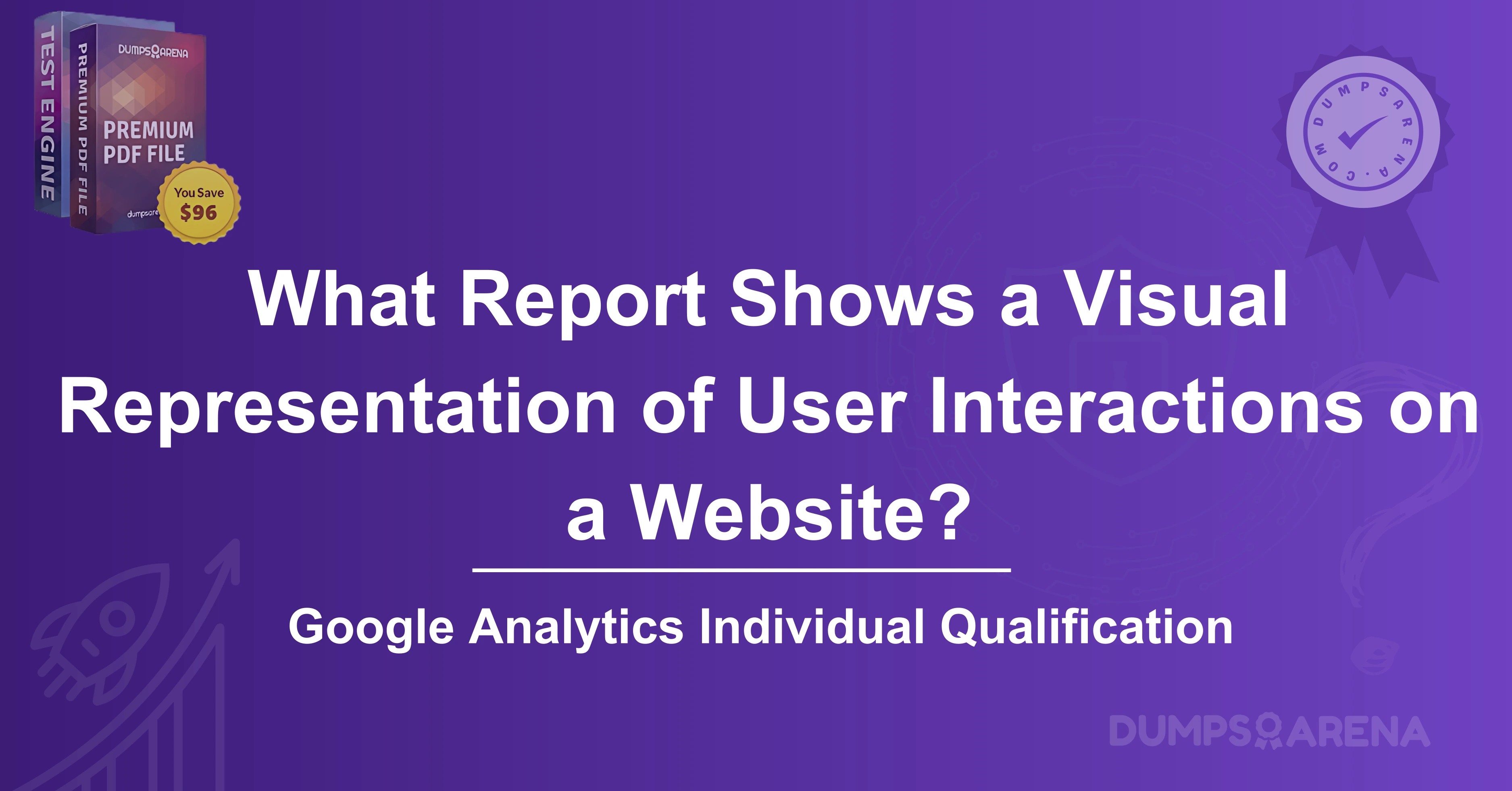 What Report Shows a Visual Representation of User Interactions on a Website?